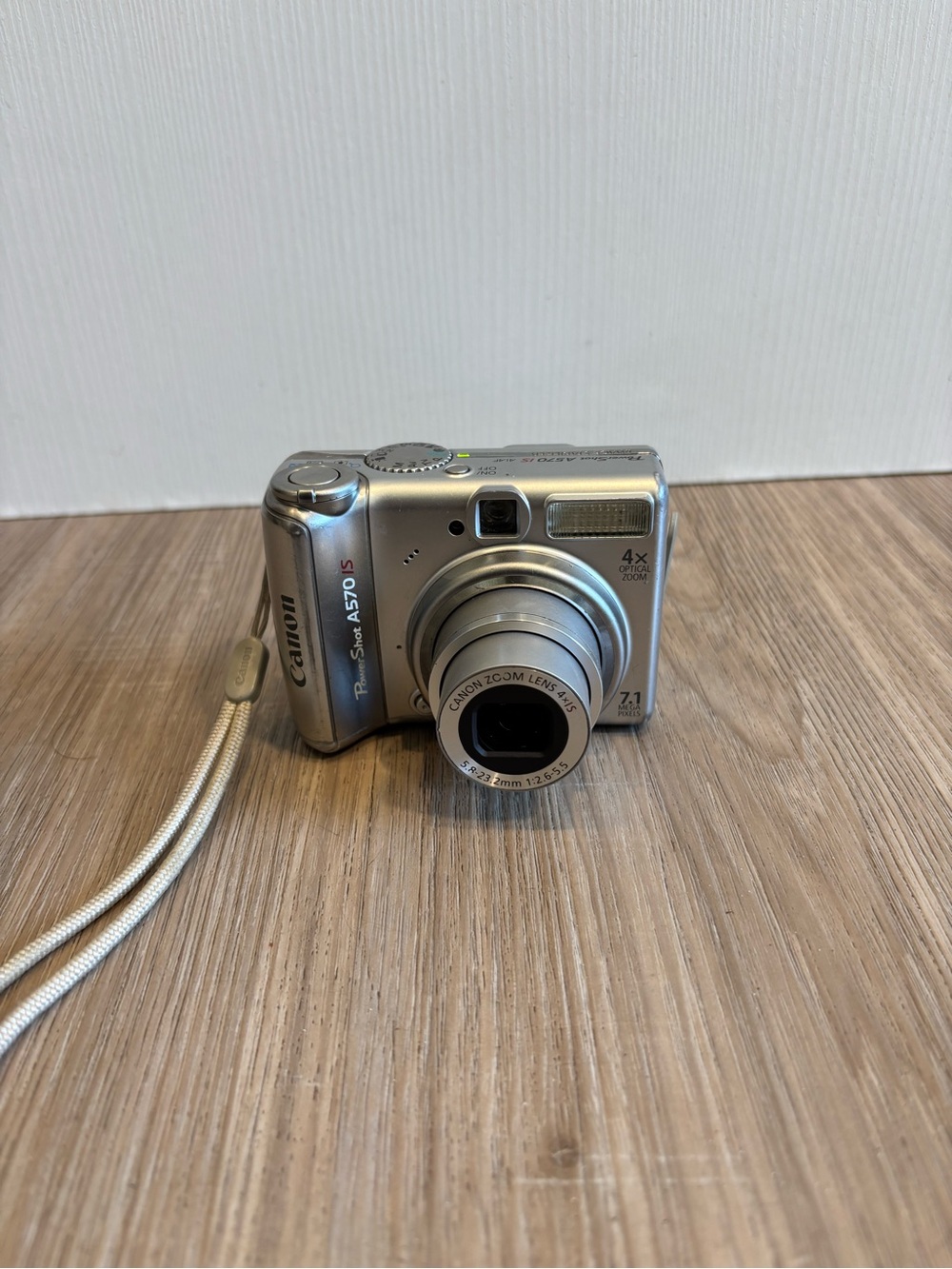 Canon PowerShot A570 IS Silver 7.1MP 4X Optical Zoom Compact Digital Camera